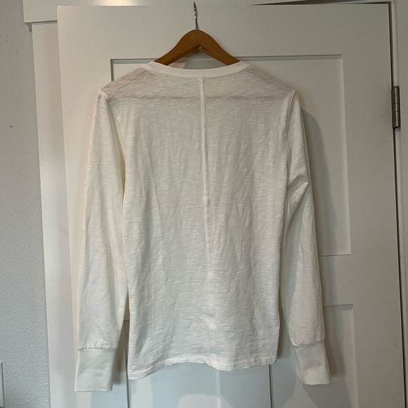 Quince Long Sleeve White Tee in Small - Picture 4 of 6